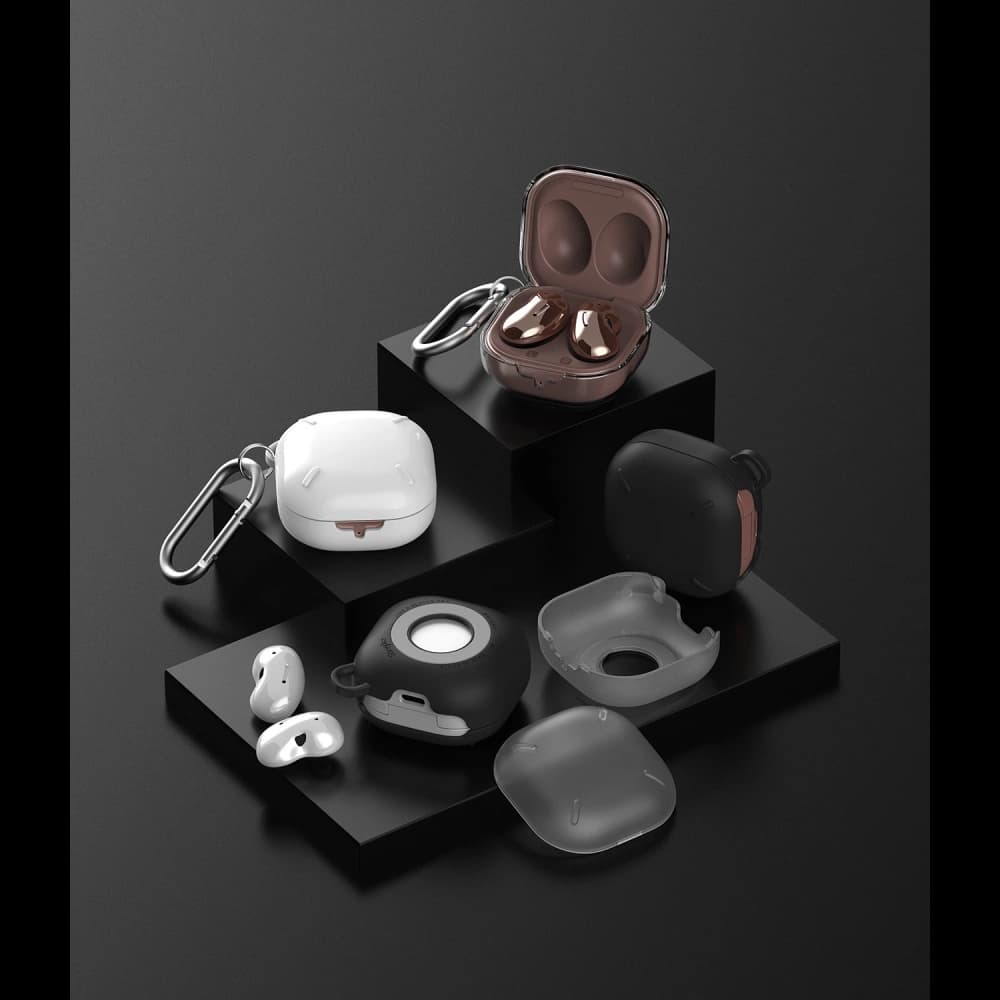 Etui Ringke Slim-X Samsung Galaxy Buds 2/2 Pro/Live/Pro Alb Glossy - 2