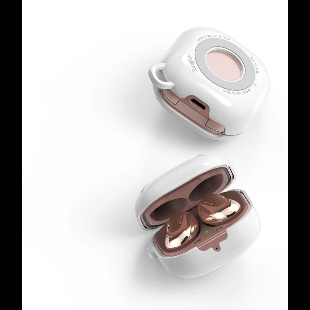 Etui Ringke Slim-X Samsung Galaxy Buds 2/2 Pro/Live/Pro Alb Glossy - 3