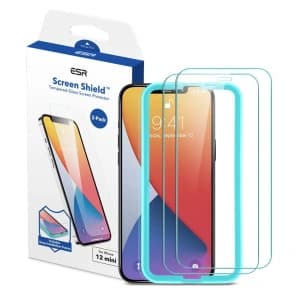 ESR Apple Gehärtetes Glas Displayschutzfolie iPhone 12 mini Klar [2 PACK]