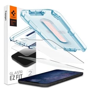 Spigen Apple Gehärtetes Glas GLAS.tR ez Fit iPhone 12 mini [2 PACK]