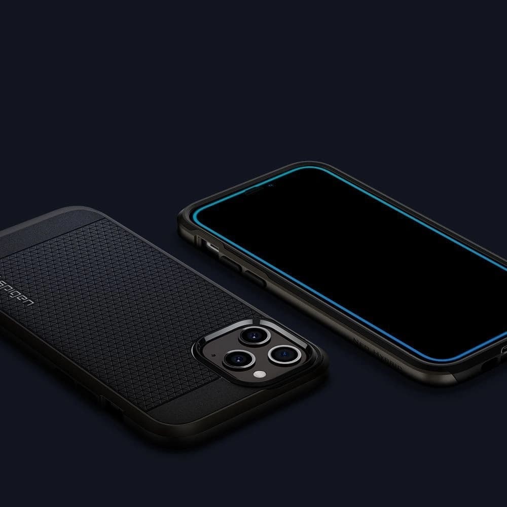 Sticlă securizată Spigen GLAS.tR AlignMaster Apple iPhone 12/12 Pro Negru [2 PACK] - 4