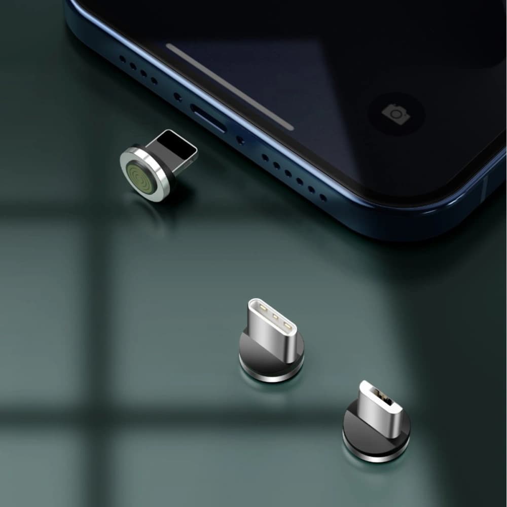 USB Baseus Fast 4in1 USB to USB-C / Lightning / Micro 3A 1m (green) - 9