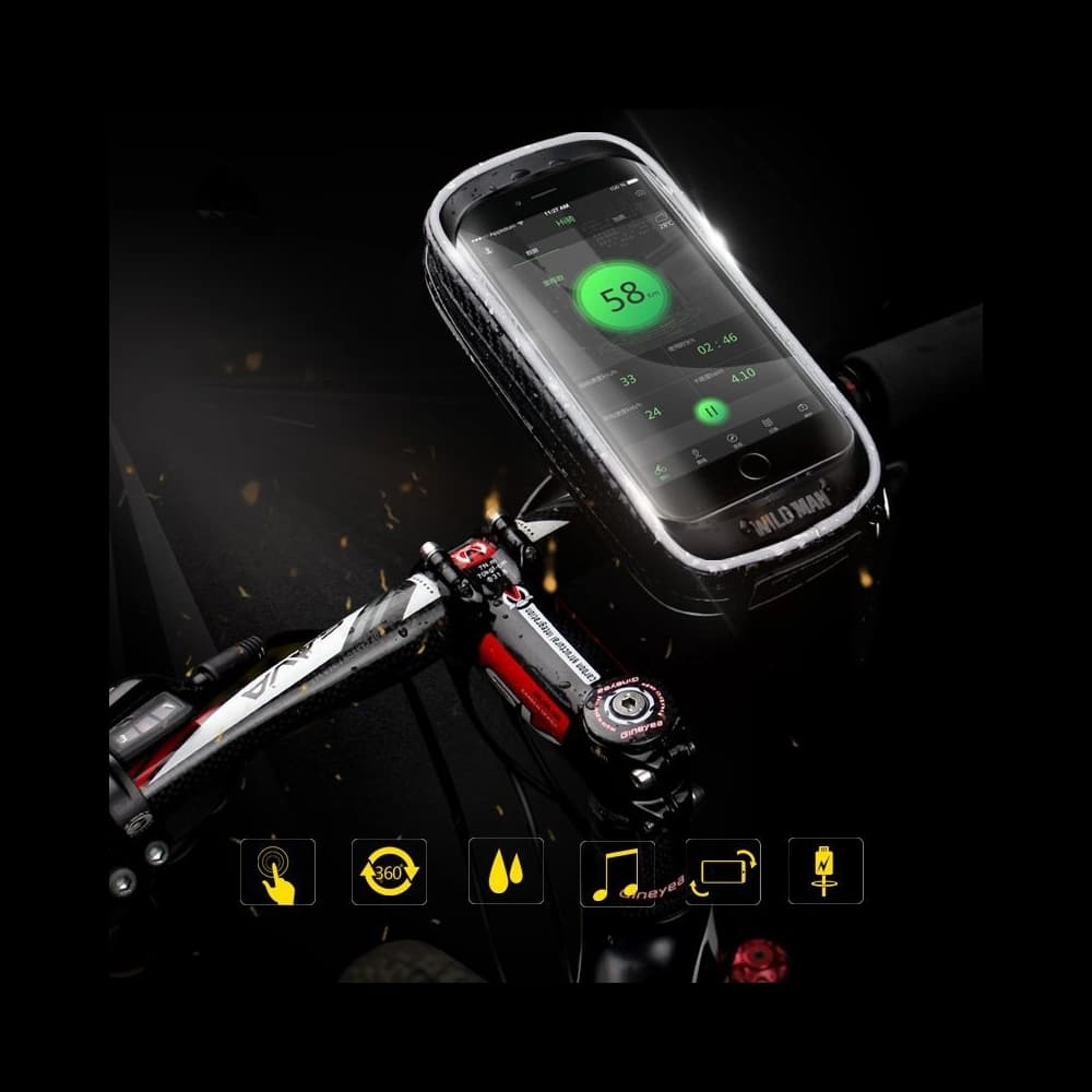 Držák na kolo WildMan Hardpouch Bike Mount XXS Černý - 4