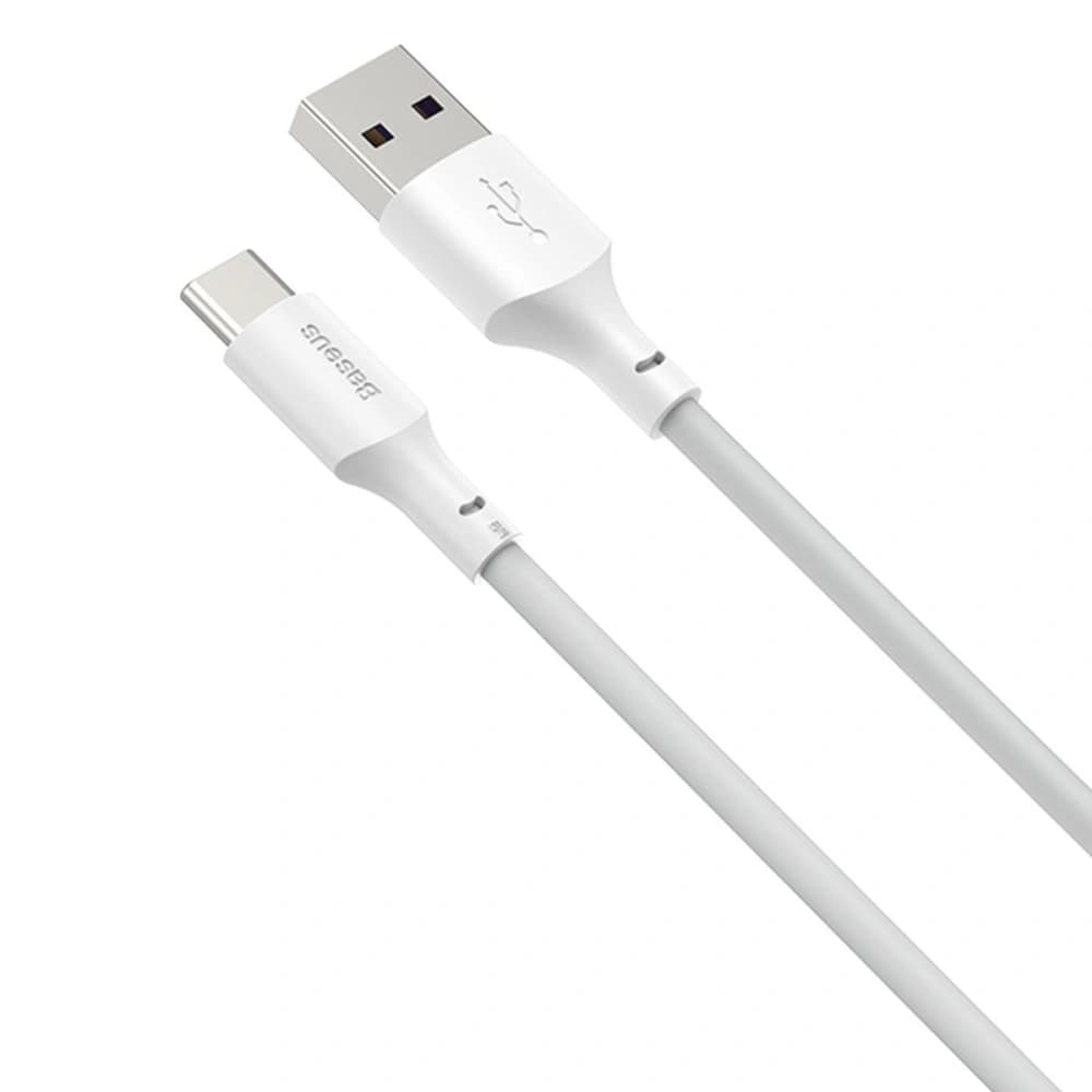 Baseus Simple Wisdom Data Cable Kit USB to Type-C 5A 1.5m White - 4