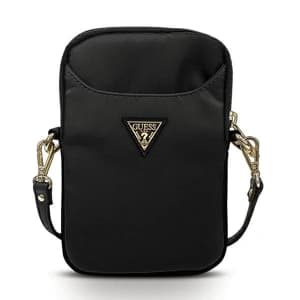 Táska Guess GUPBNTMLBK fekete/black Nylon Triangle Logo