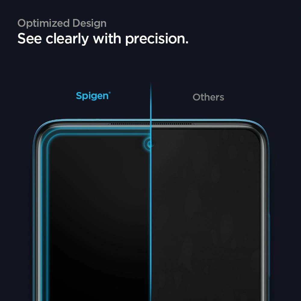 Sklo tvrzené Spigen GLAS.tR Slim Pocophone X3/Pro/NFC černé - 5
