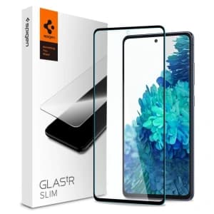 Edzett üveg Spigen GLAS.tR Slim Samsung Galaxy S20 FE Fekete