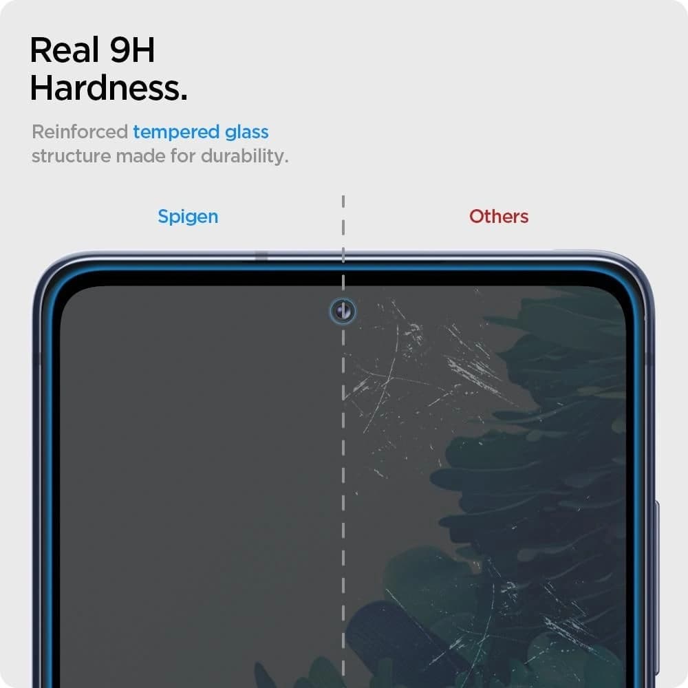 Edzett üveg Spigen GLAS.tR Slim Samsung Galaxy S20 FE Fekete - 4