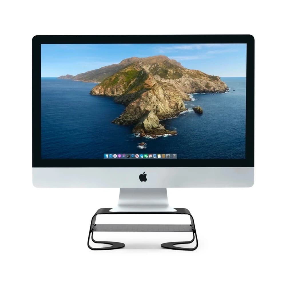 Twelve South Curve Riser Desktop stand for Apple iMac and Displays (black) - 2