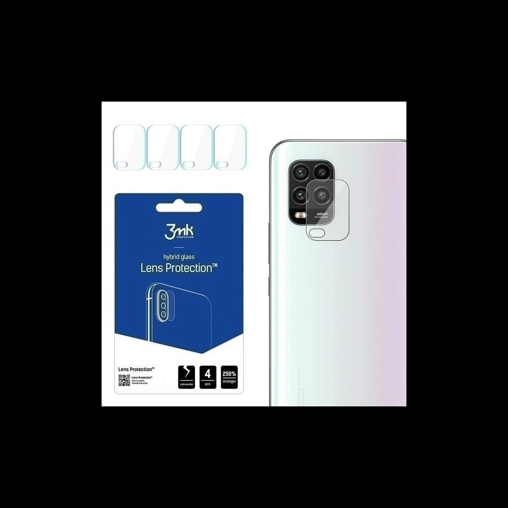 3MK Xiaomi Hybridglas für Kameraobjektiv Objektivschutz Mi 10 Lite 5G [4 PACK] - 1