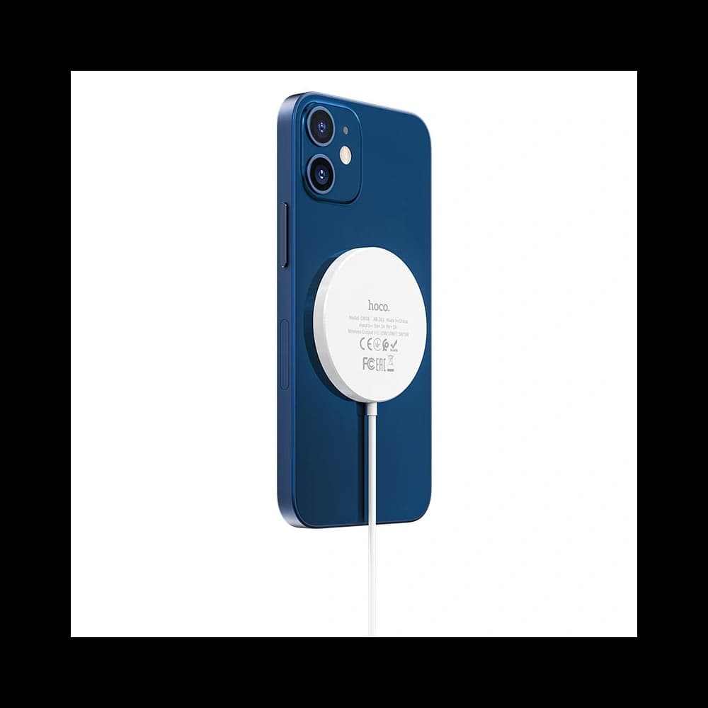 hoco CW28 Wireless Charger with MagSafe 15W White - 2