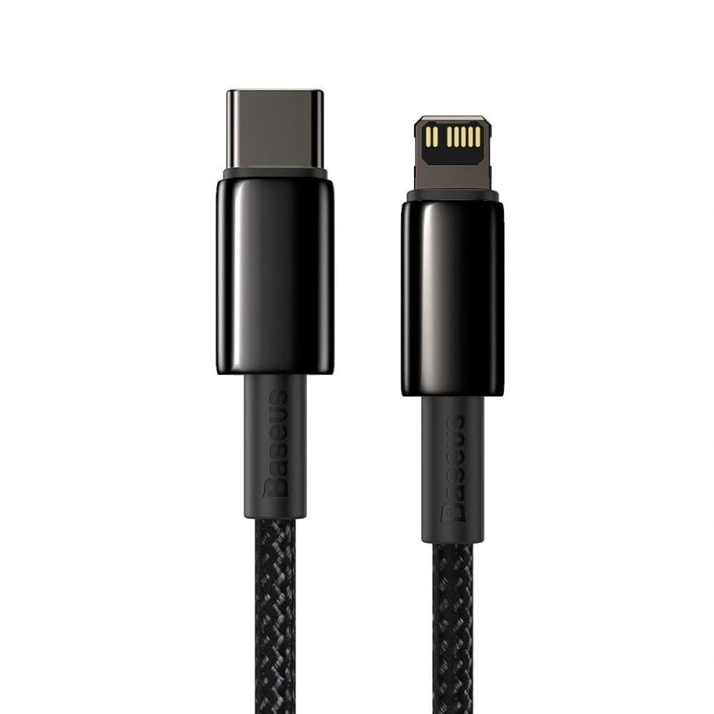 Kabel USB-C do Lightning Baseus Tungsten Gold, 20W, 5A, PD, 2m (černý) - 6