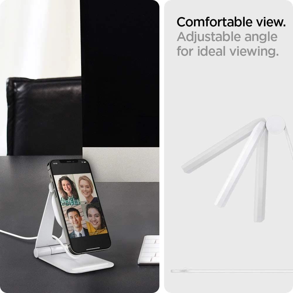Spigen Magfit S Apple MagSafe Charger Stand White - 7