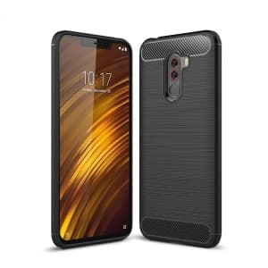 Etui HS Case SOLID TPU Pocophone F1 Black + Szkło