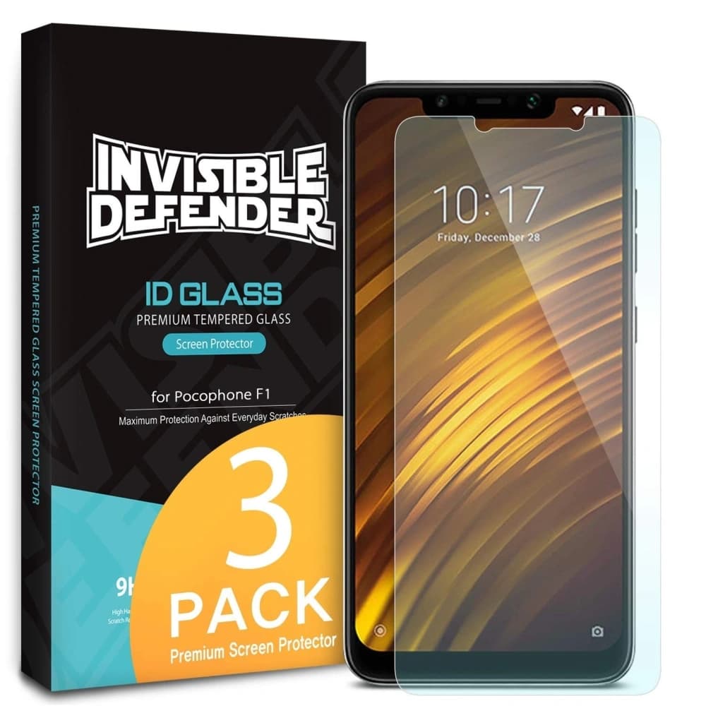 Ringke ID Glass Xiaomi Pocophone F1 0.33mm 3 Pack - 1