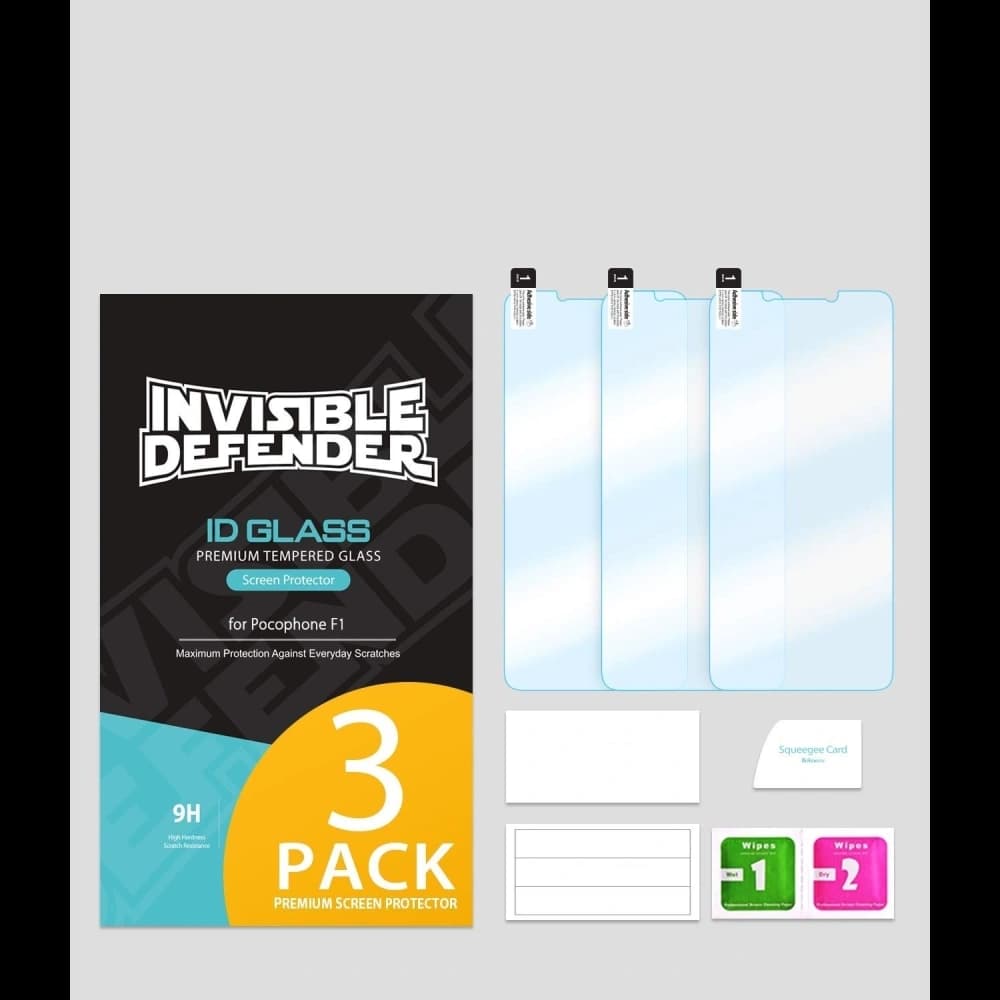 Ringke ID Glass Xiaomi Pocophone F1 0.33mm 3 Pack - 9