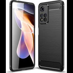 Tech-Protect TPUCarbon Redmi Note 11 Pro+ Plus 5G Black