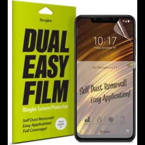 Folia Ringke Dual Easy Full Cover Pocophone F1 Case Friendly