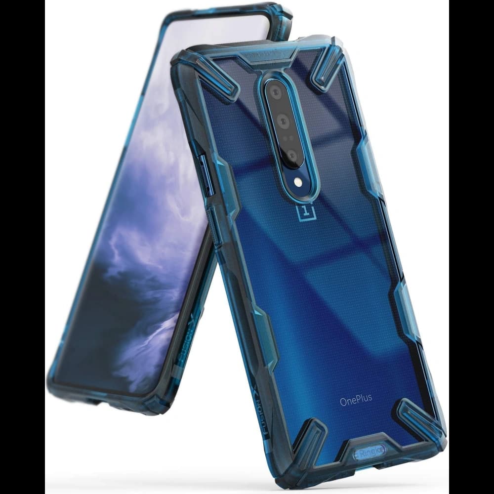 Case Ringke Fusion-X OnePlus 7 Pro Space Blue - 1