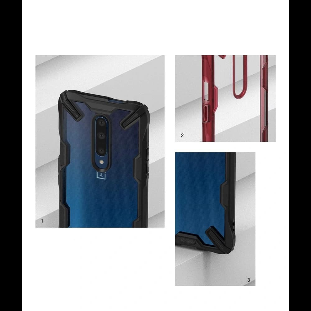 Case Ringke Fusion-X OnePlus 7 Pro Space Blue - 2