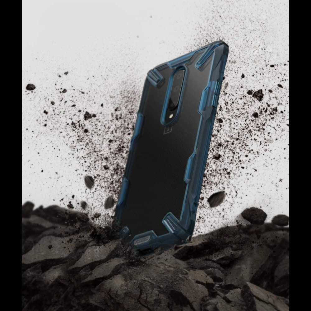 Case Ringke Fusion-X OnePlus 7 Pro Space Blue - 4