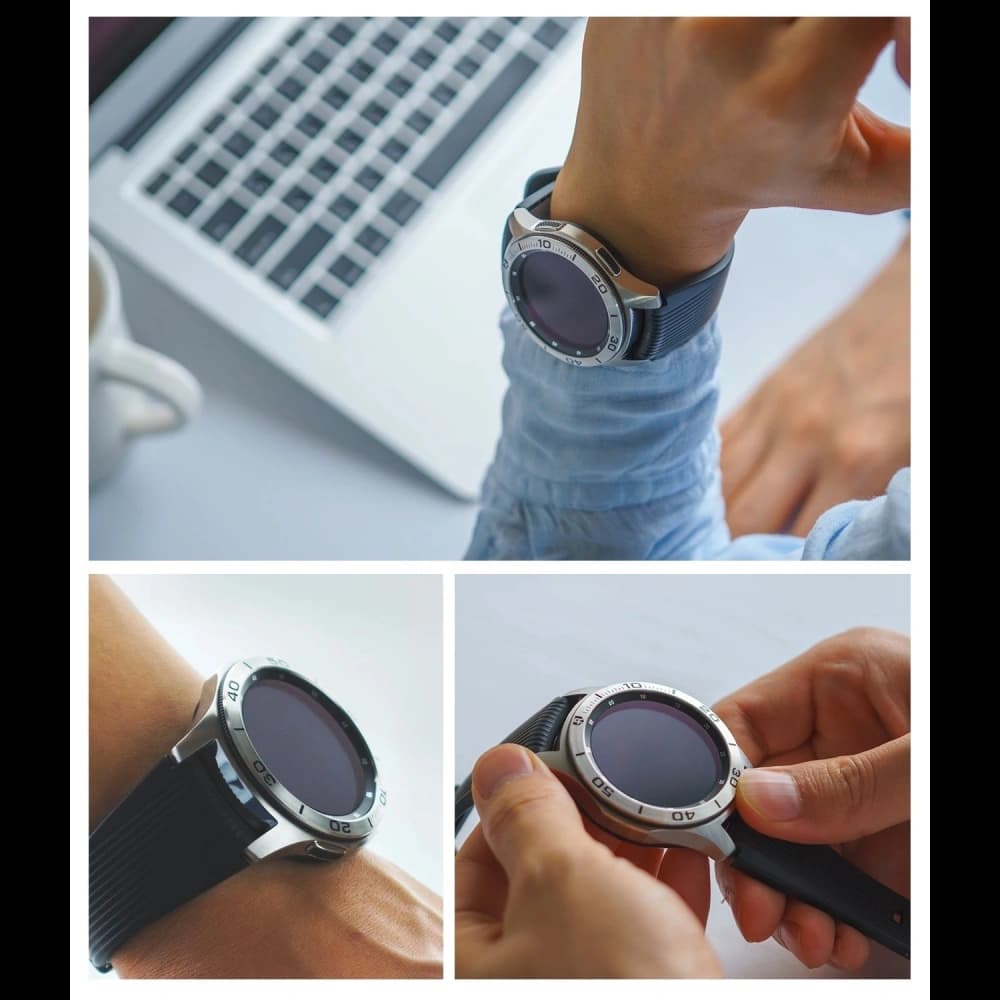 Ringke Bezel Ring Samsung Galaxy Gear S3/Watch 46mm Stainless Steel Silver GW-46-16 - 2