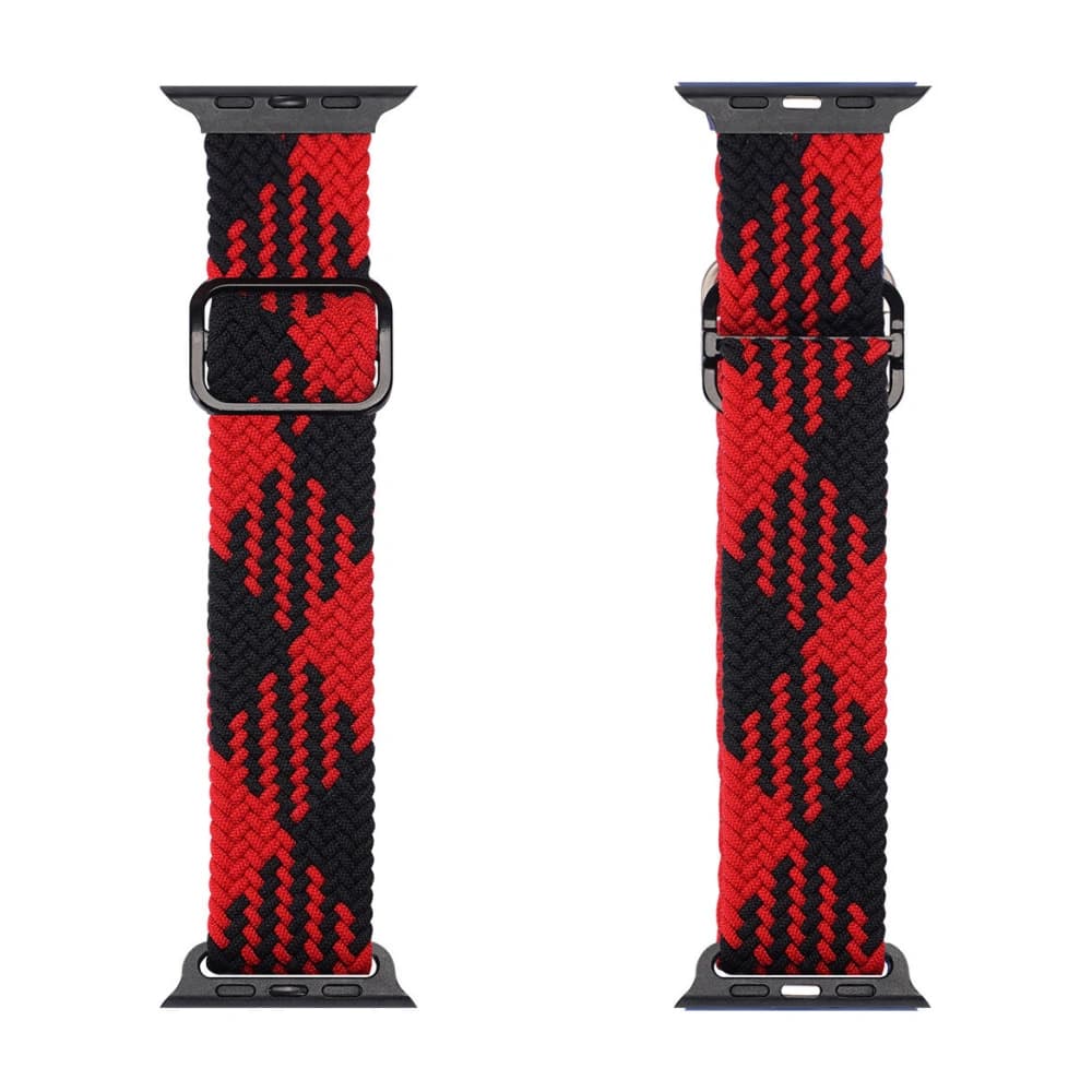 Dux Ducis Strap for Apple Watch 4/5/6/7/8/9/SE/10 40/41/42mm black-red (Mixture Version) - 1