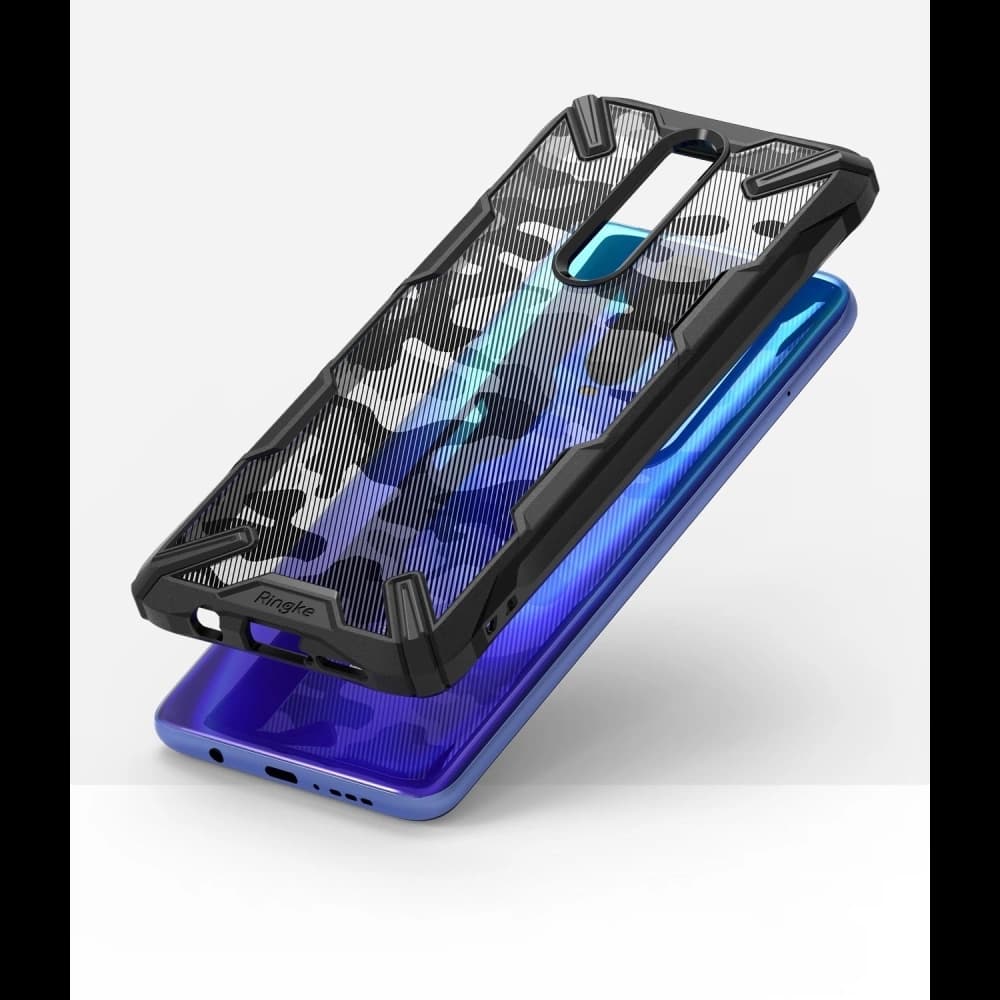 Etui Ringke Fusion-X Design Pocophone X2/Redmi K30 Camo (Moro) Black - 3