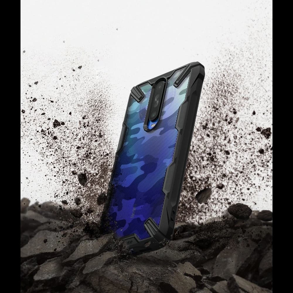 Etui Ringke Fusion-X Design Pocophone X2/Redmi K30 Camo (Moro) Black - 6