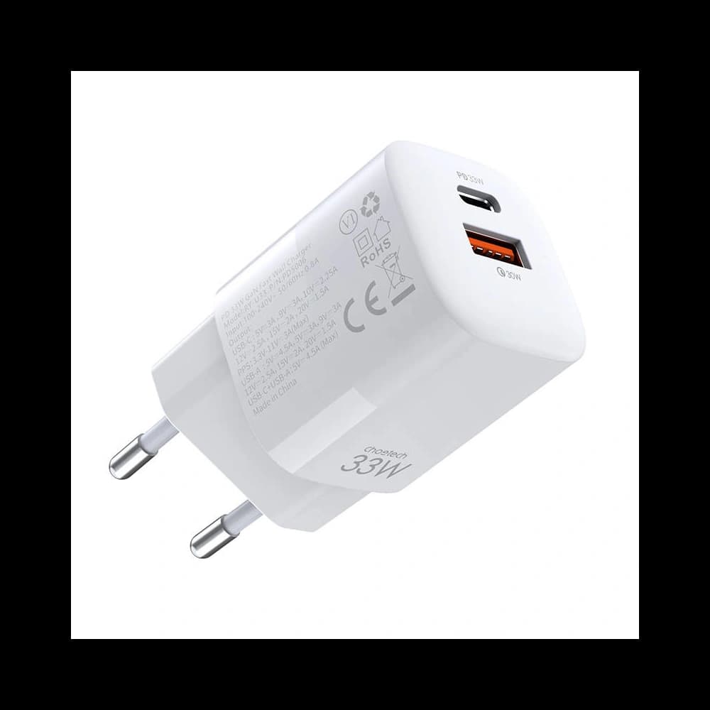Choetech PD5006 Wall Charger, 33W (white) - 4