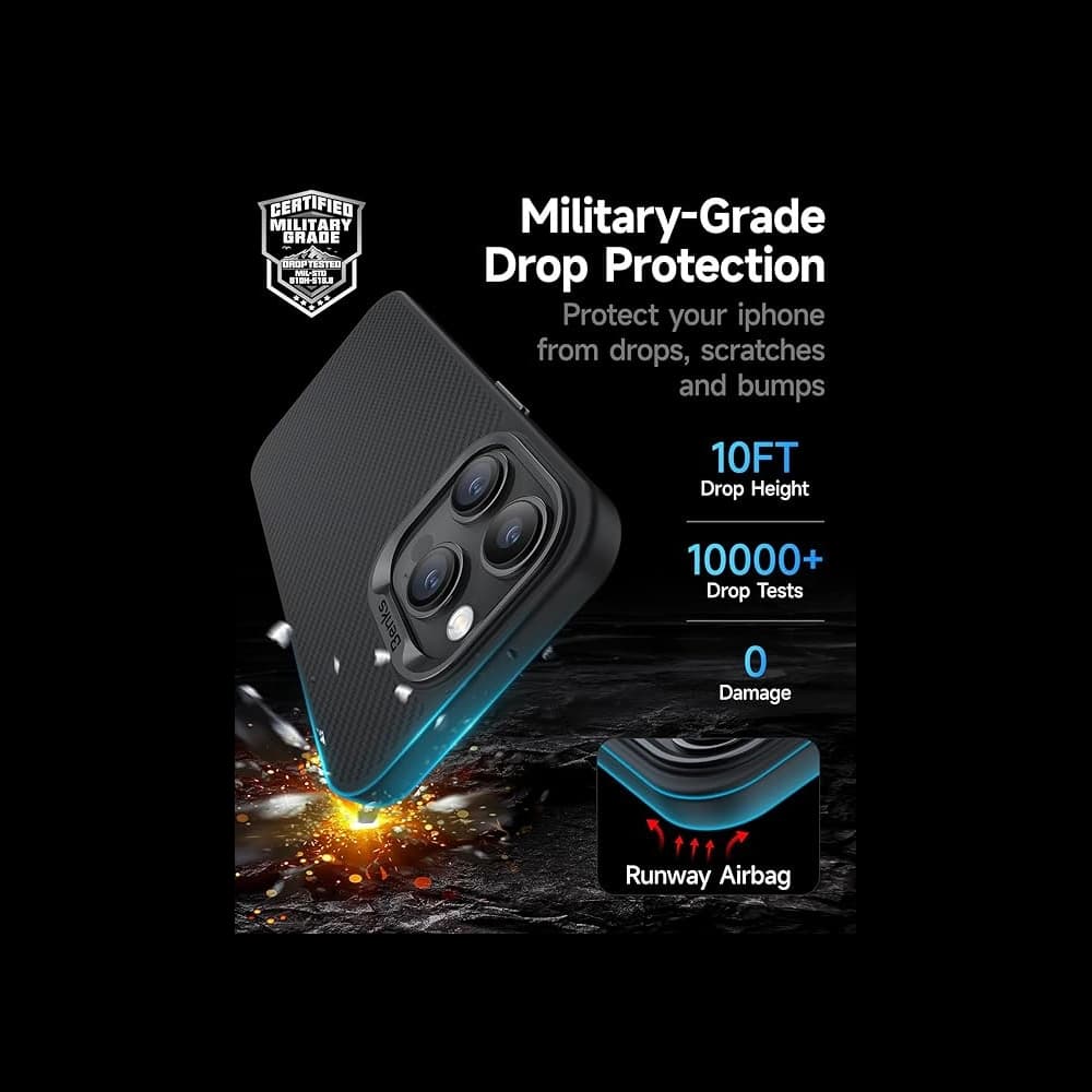 Benks MagClap ArmorPro Kevlar Case 600D Apple iPhone 15 Pro Max - 11