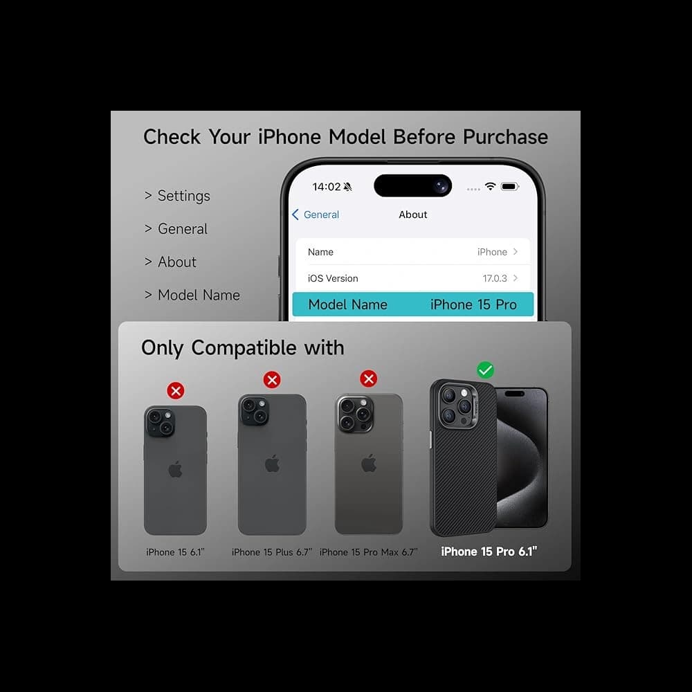 Benks MagClap ArmorPro Kevlar Case 600D Apple iPhone 15 Pro Max - 15