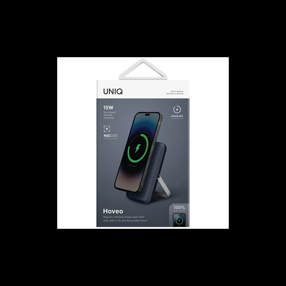 UNIQ Hoveo 5000mAh USB-C 20W PD Fast charge Wireless Magnetic storm blue - 7
