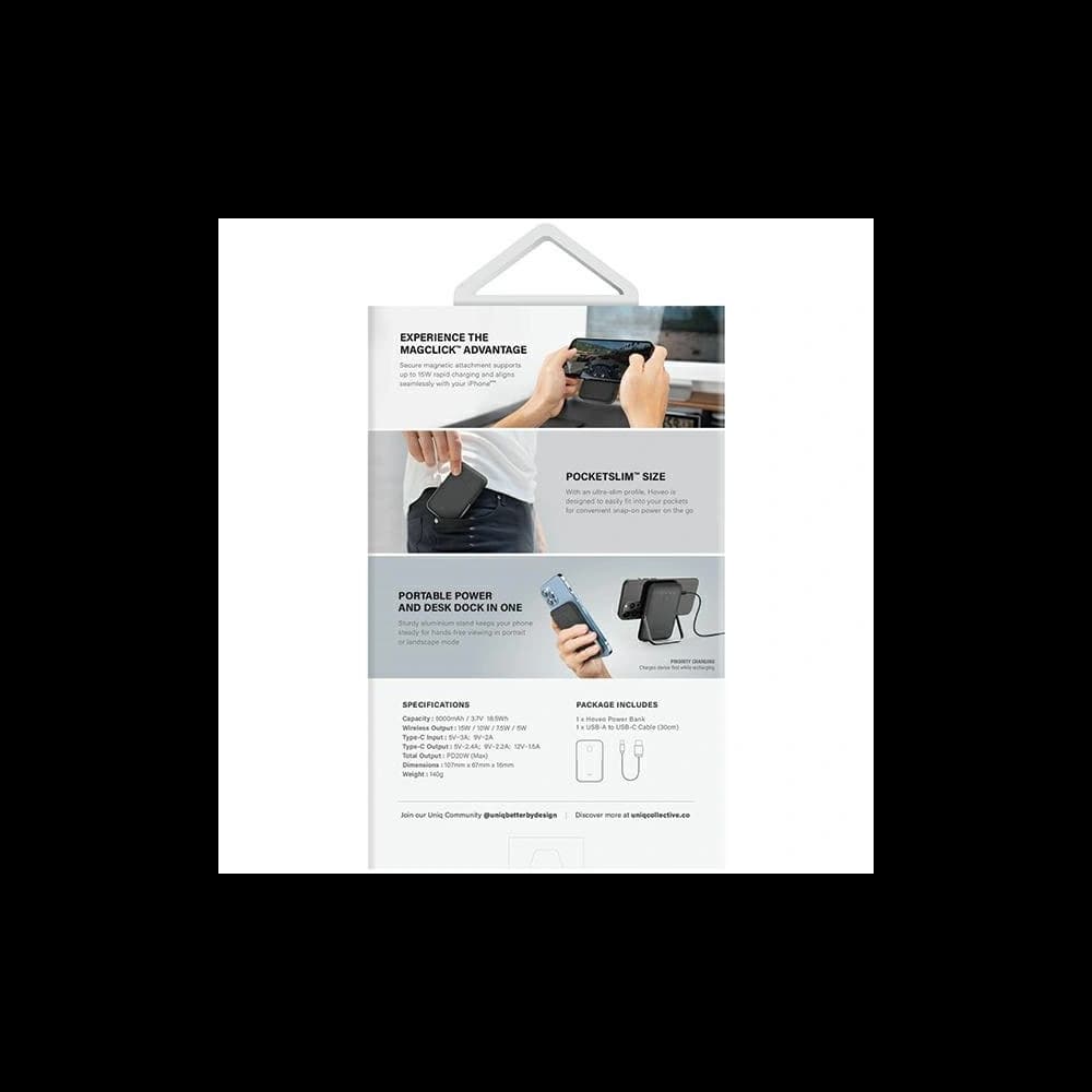 UNIQ Hoveo 5000mAh USB-C 20W PD Fast charge Wireless Magnetic storm blue - 8