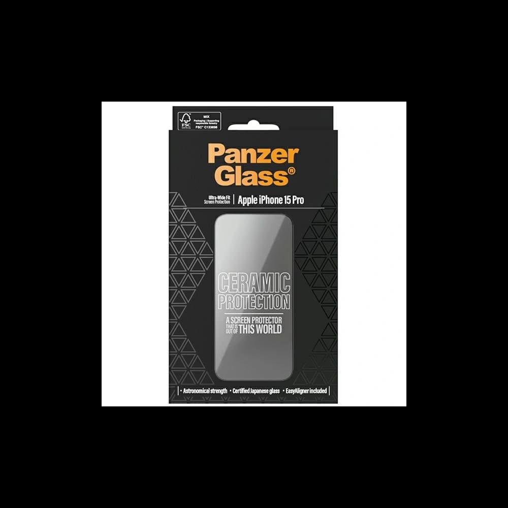 Szkło ceramiczne PanzerGlass Ceramic Protection Apple iPhone 15 Pro Ultra-Wide-Fit Screen Protection - 4
