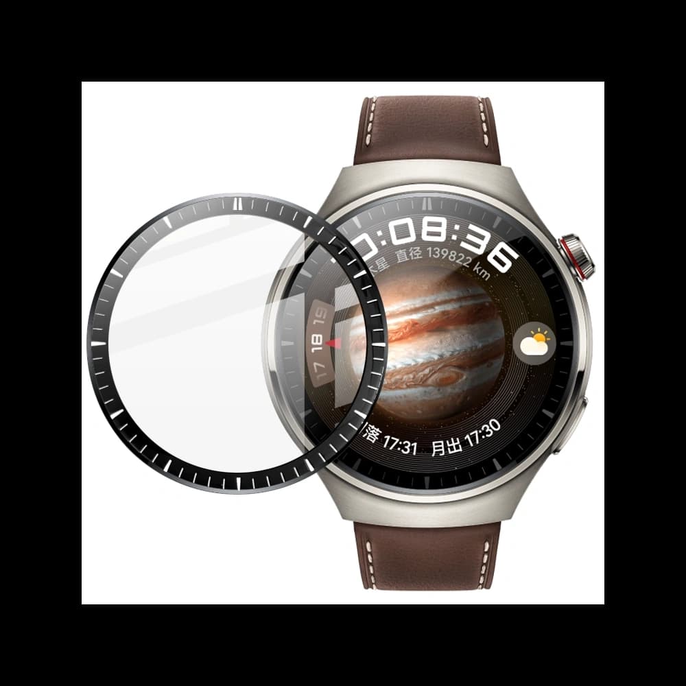 Bizon Glass Watch Edge Hybrid Huawei Watch 4 Pro / 4 Pro Space Edition schwarz - 5