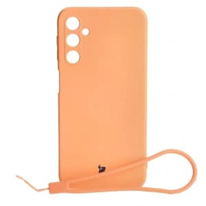 Etui Bizon Case Silicone do Samsung Galaxy A24 pomarańczowe
