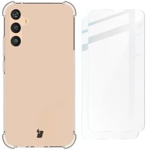 Etui + 2x szkło na ekran Bizon Case Clear Pack do Samsung Galaxy A34 5G przezroczyste