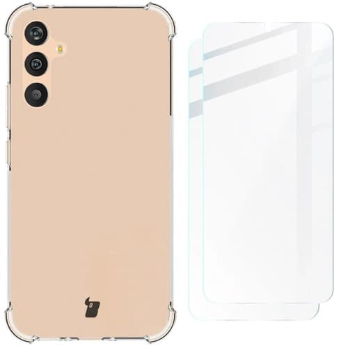 Etui + 2x szkło na ekran Bizon Case Clear Pack do Samsung Galaxy A34 5G przezroczyste