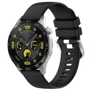 Bizon Strap Uhr Silikon Pro Huawei Uhr GT 5 Pro 42mm/GT 5 41mm/GT 4 41mm schwarz