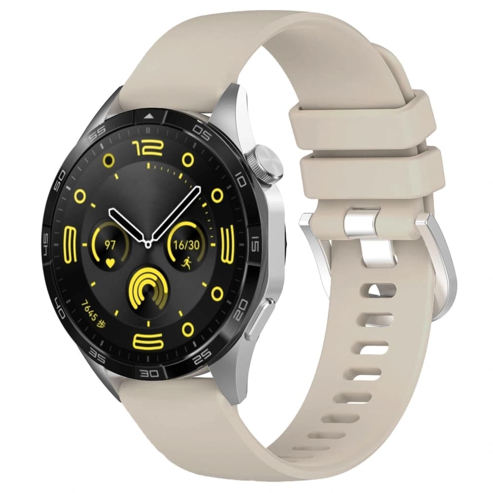 Bizon Strap Watch Silicone Pro Huawei Watch GT 5 Pro 42mm/GT 5 41mm/GT 4 41mm hellgrau - 1