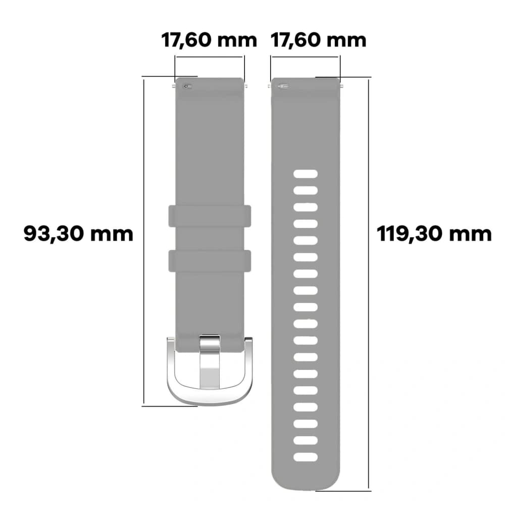 Bizon Strap Watch Silicone Pro Huawei Watch GT 5 Pro 42mm/GT 5 41mm/GT 4 41mm hellgrau - 2