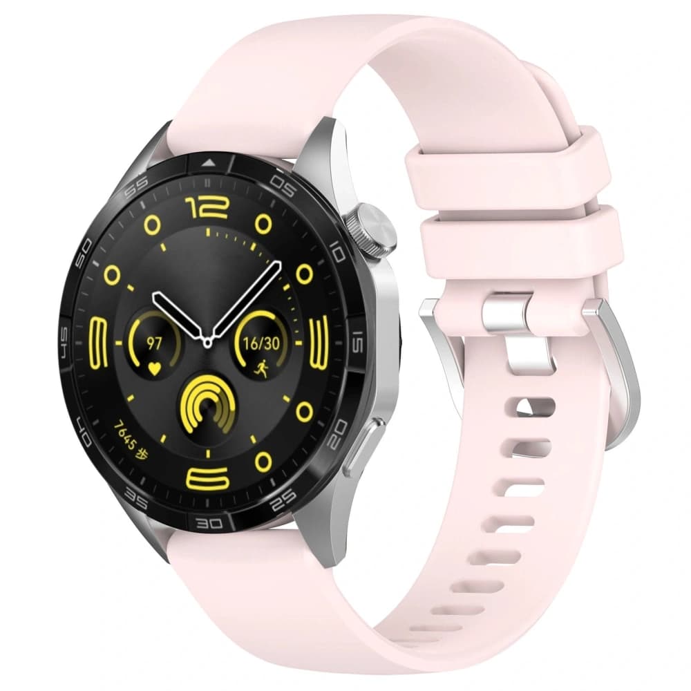 Bizon Strap Watch Silicone Pro Huawei Watch GT 5 Pro 42mm/GT 5 41mm/GT 4 41mm puderrosa - 1