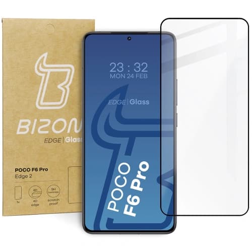 Bizon Glass Edge 2 Xiaomi Poco F6 Pro black