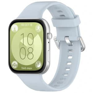 Bizon Strap Uhr Silikon Pro Huawei Watch Fit 3 hellblau