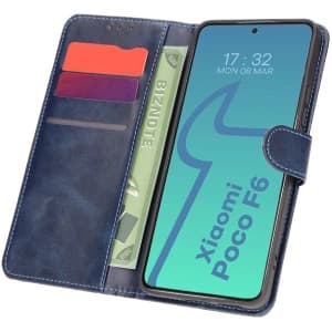 Bizon Case Pocket Xiaomi Poco F6 navy blue