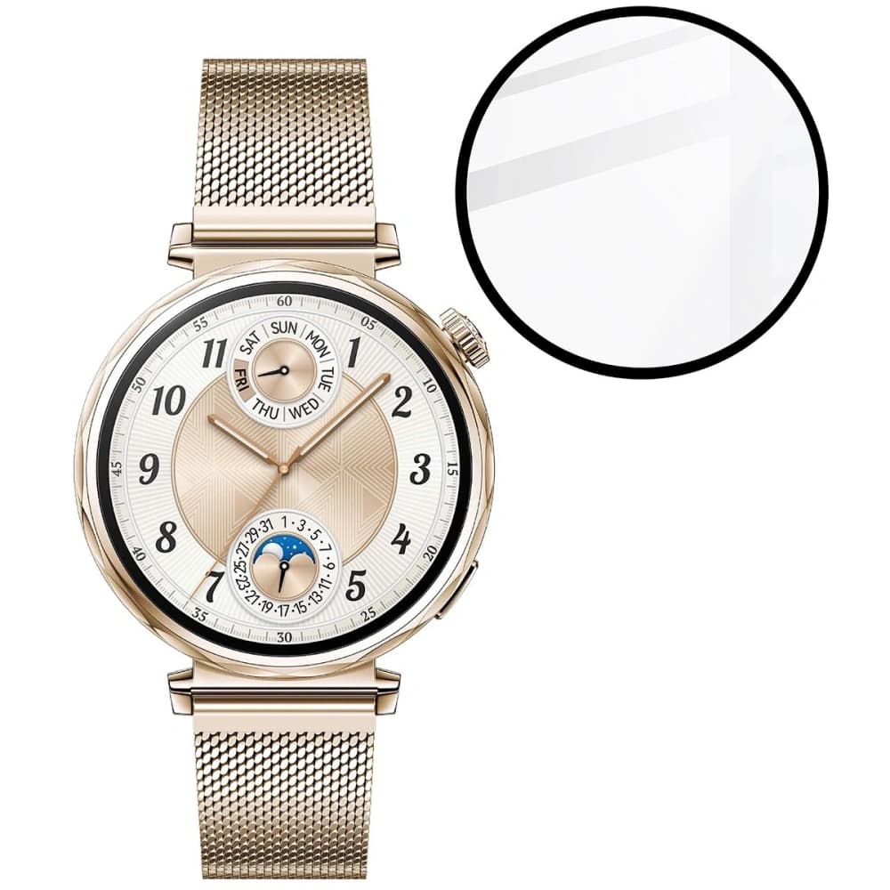 Bizon Glass Watch Edge Hybrid Huawei Watch GT 5 41 mm schwarz - 5