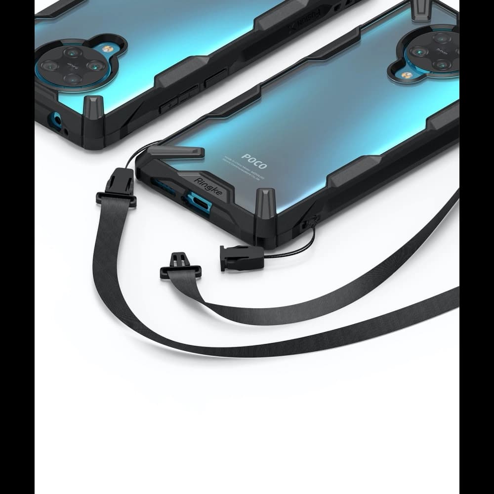 Etui Ringke Fusion-X Pocophone F2 Pro/Redmi K30 Pro Camo (Moro) Black - 4