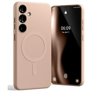 Etui Mercury MagSafe Semi-Silicone do Samsung Galaxy S24 FE różowo-piaskowy