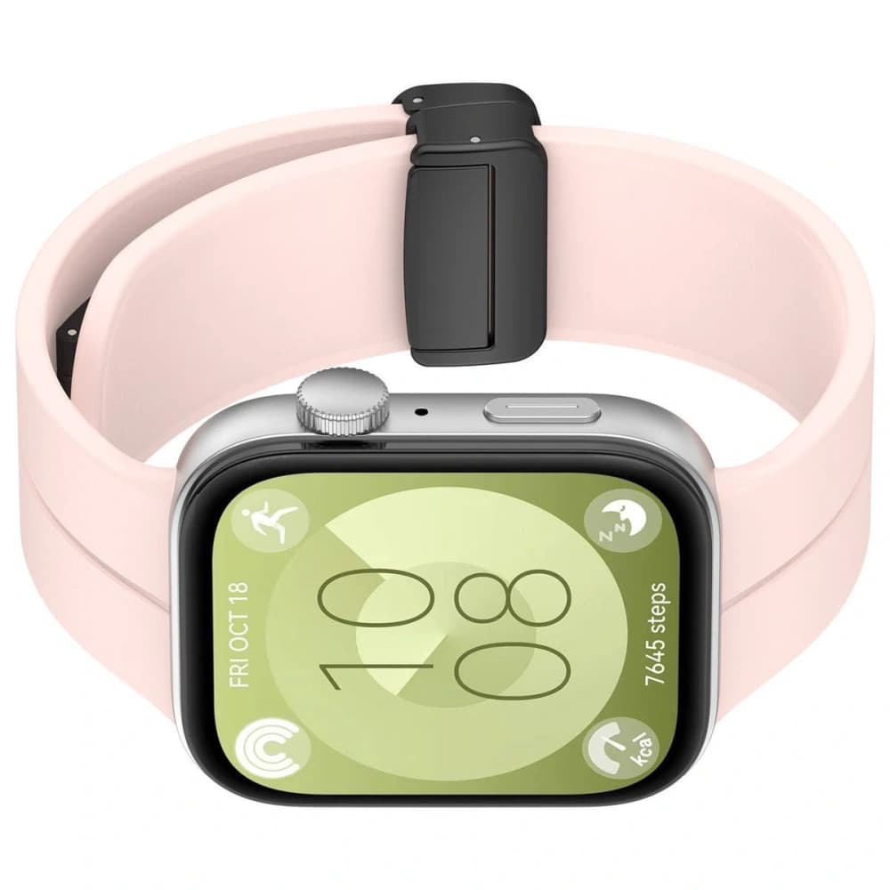 Bizon Armband Uhr Silikon L Huawei Watch Fit 4 Pro / Fit 4 / Fit 3 rosa - 5